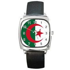 Roundel Of Algeria Air Force Square Metal Watch by abbeyz71