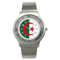 Roundel Of Algeria Air Force Stainless Steel Watch by abbeyz71