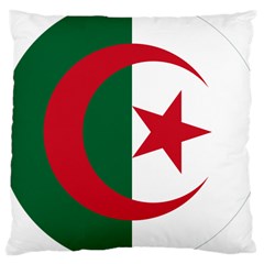 Roundel Of Algeria Air Force Large Cushion Case (one Side) by abbeyz71