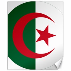 Roundel Of Algeria Air Force Canvas 11  X 14   by abbeyz71