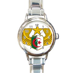 Badge Of The Algerian Air Force  Round Italian Charm Watch by abbeyz71