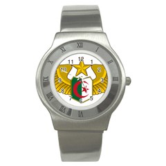 Badge Of The Algerian Air Force  Stainless Steel Watch by abbeyz71