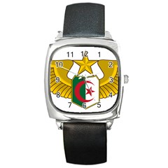 Badge Of The Algerian Air Force  Square Metal Watch by abbeyz71