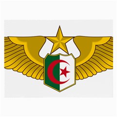 Badge Of The Algerian Air Force  Large Glasses Cloth (2-side) by abbeyz71