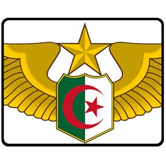 Badge Of The Algerian Air Force  Fleece Blanket (medium)  by abbeyz71
