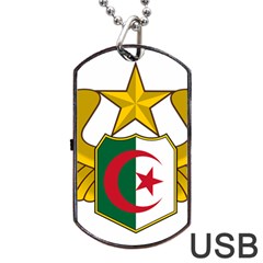Badge Of The Algerian Air Force  Dog Tag Usb Flash (one Side) by abbeyz71