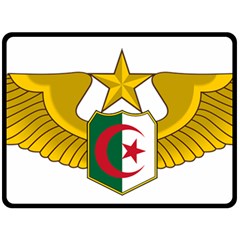 Badge Of The Algerian Air Force  Double Sided Fleece Blanket (large)  by abbeyz71