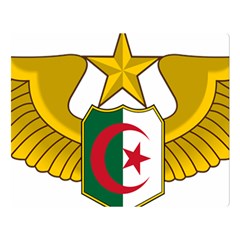 Badge Of The Algerian Air Force  Double Sided Flano Blanket (large)  by abbeyz71