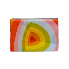 Graffiti Orange Lime Power Blue And Pink Spherical Abstract Retro Pop Art Design Cosmetic Bag (medium)  by genx