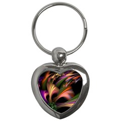 Color Burst Abstract Key Chains (heart) 