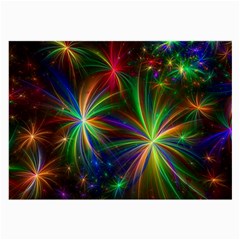 Colorful Firework Celebration Graphics Large Glasses Cloth (2-side)