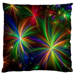 Colorful Firework Celebration Graphics Standard Flano Cushion Case (one Side) by Sapixe