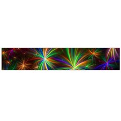 Colorful Firework Celebration Graphics Large Flano Scarf  by Sapixe