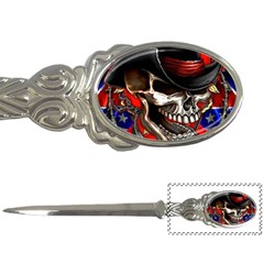 Confederate Flag Usa America United States Csa Civil War Rebel Dixie Military Poster Skull Letter Openers by Sapixe