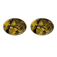 Colorful The Beautiful Of Traditional Art Indonesian Batik Pattern Cufflinks (oval)