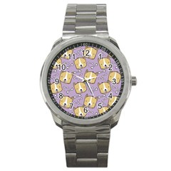 Dog Pattern Sport Metal Watch by Sapixe