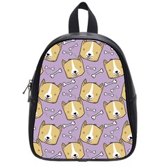 Dog Pattern School Bag (small) by Sapixe