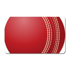 Cricket Ball Magnet (rectangular) by Sapixe