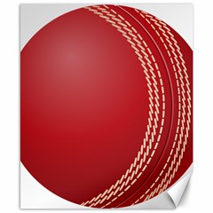 Cricket Ball Canvas 8  X 10  by Sapixe