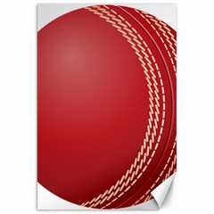 Cricket Ball Canvas 20  X 30   by Sapixe