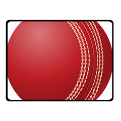 Cricket Ball Double Sided Fleece Blanket (small) 