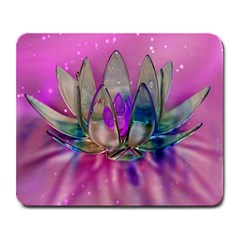 Crystal Flower Large Mousepads