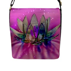 Crystal Flower Flap Messenger Bag (l) 
