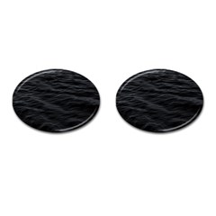 Dark Lake Ocean Pattern River Sea Cufflinks (oval) by Sapixe