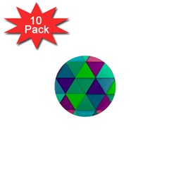 Background Geometric Triangle 1  Mini Magnet (10 Pack) 