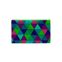 Background Geometric Triangle Cosmetic Bag (xs) by Nexatart