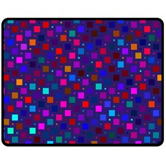 Squares Square Background Abstract Double Sided Fleece Blanket (medium)  by Nexatart