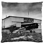 Omaha Airfield Airplain Hangar Large Cushion Case (Two Sides) Back