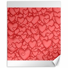 Background Hearts Love Canvas 16  X 20  