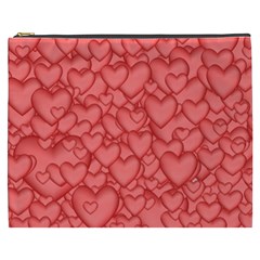 Background Hearts Love Cosmetic Bag (xxxl)  by Nexatart