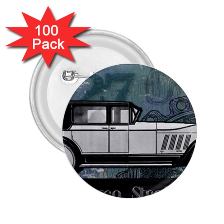 Vintage Car Automobile Auburn 2.25  Buttons (100 pack) 