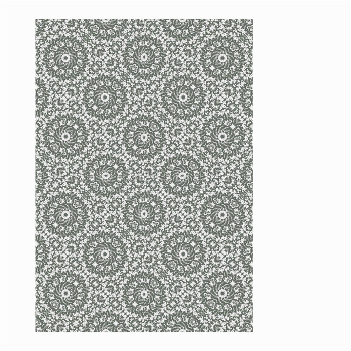 Grey Ornate Decorative Pattern Small Garden Flag (Two Sides)