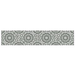 Grey Ornate Decorative Pattern Small Flano Scarf by dflcprints