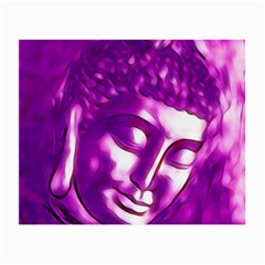 Purple Buddha Art Portrait Small Glasses Cloth by yoursparklingshop