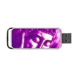 Purple Buddha Art Portrait Portable USB Flash (Two Sides) Back