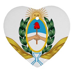 The Argentine Air Force Emblem  Heart Ornament (two Sides) by abbeyz71