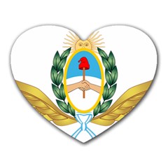 The Argentine Air Force Emblem  Heart Mousepads by abbeyz71