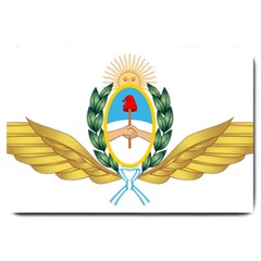 The Argentine Air Force Emblem  Large Doormat  by abbeyz71