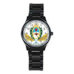 The Argentine Air Force Emblem  Stainless Steel Round Watch by abbeyz71