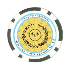 Seal Of The Argentine Army Poker Chip Card Guard (10 Pack) by abbeyz71