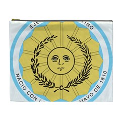 Seal Of The Argentine Army Cosmetic Bag (xl) by abbeyz71