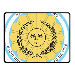 Seal Of The Argentine Army Double Sided Fleece Blanket (small)  by abbeyz71