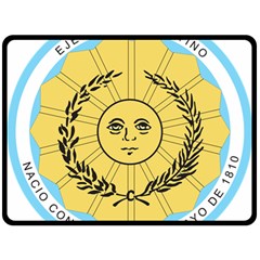 Seal Of The Argentine Army Double Sided Fleece Blanket (large)  by abbeyz71