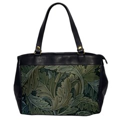 Vintage Background Green Leaves Office Handbags by Nexatart