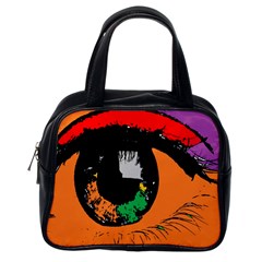 Eyes Makeup Human Drawing Color Classic Handbags (one Side) by Nexatart