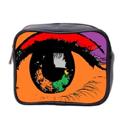 Eyes Makeup Human Drawing Color Mini Toiletries Bag 2-side by Nexatart